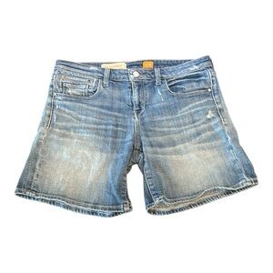 Pilcro and the Letterpress Lightly Distressed Denim Shorts, Women’s Size 29